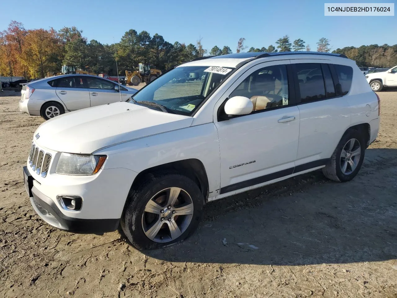 2017 Jeep Compass Latitude VIN: 1C4NJDEB2HD176024 Lot: 79014814