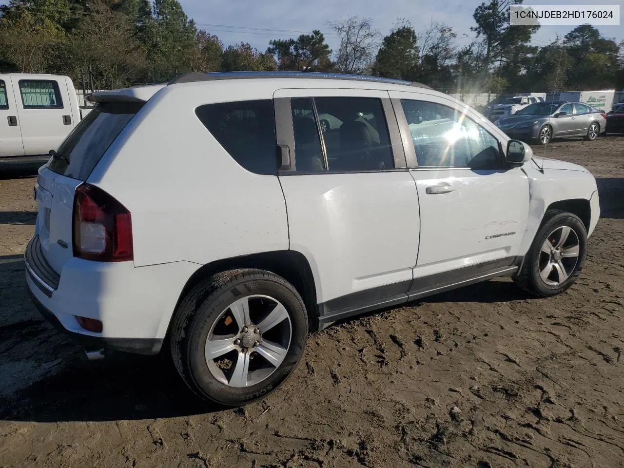 2017 Jeep Compass Latitude VIN: 1C4NJDEB2HD176024 Lot: 79014814