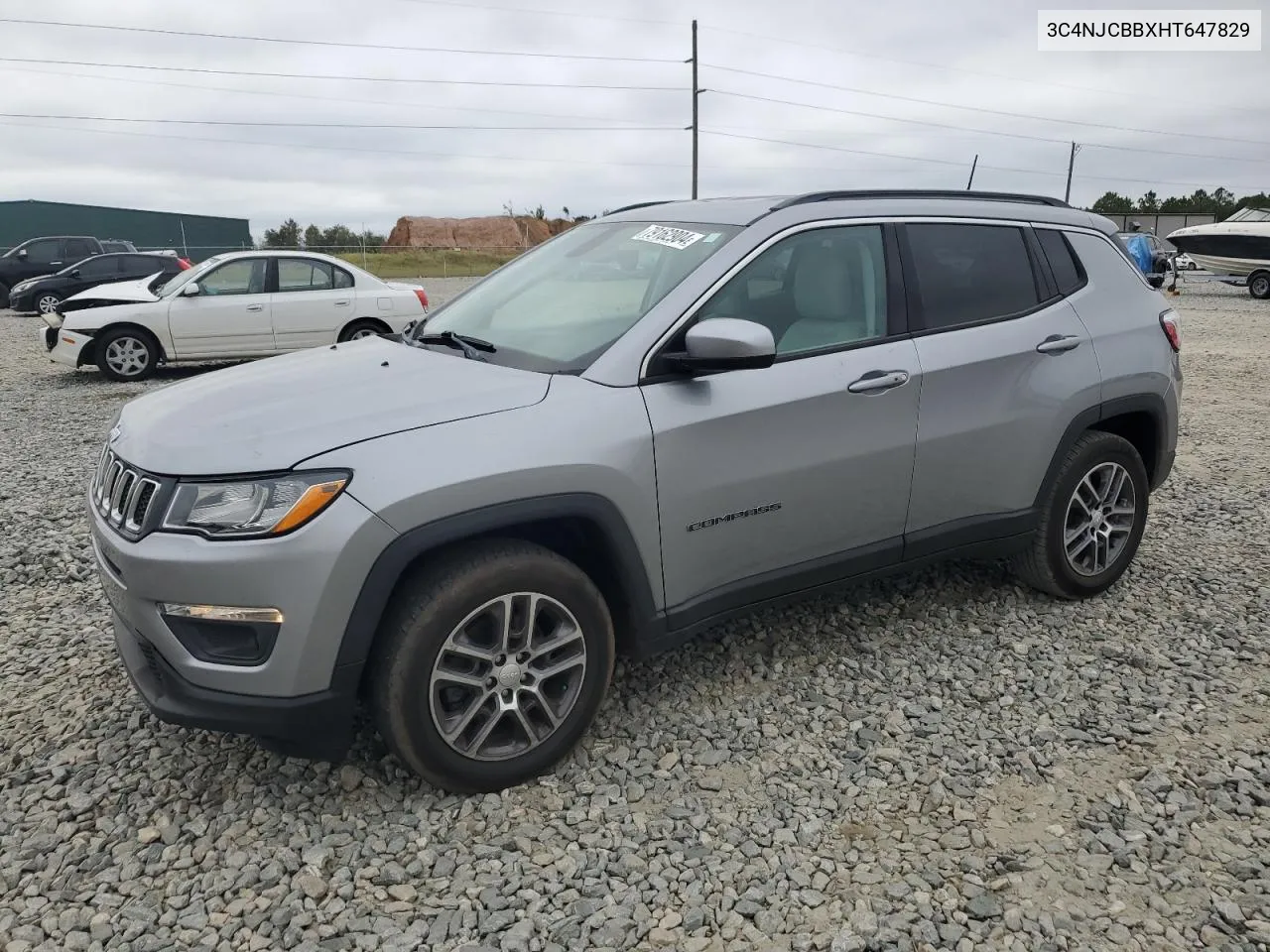 2017 Jeep Compass Latitude VIN: 3C4NJCBBXHT647829 Lot: 79162904