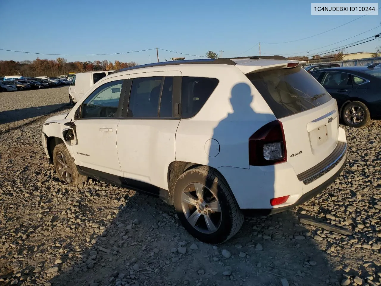 2017 Jeep Compass Latitude VIN: 1C4NJDEBXHD100244 Lot: 79464134