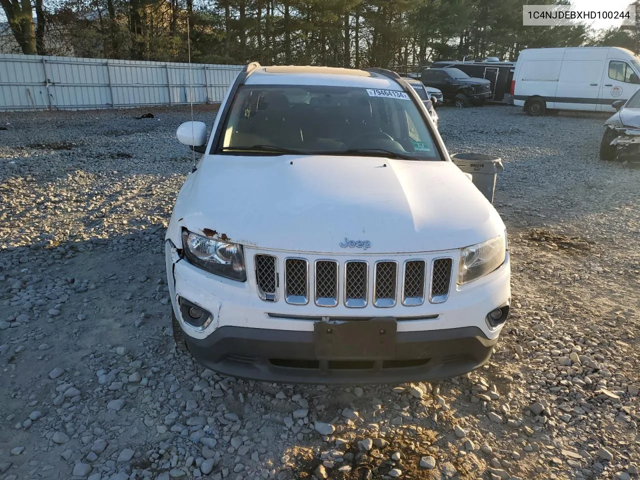 2017 Jeep Compass Latitude VIN: 1C4NJDEBXHD100244 Lot: 79464134