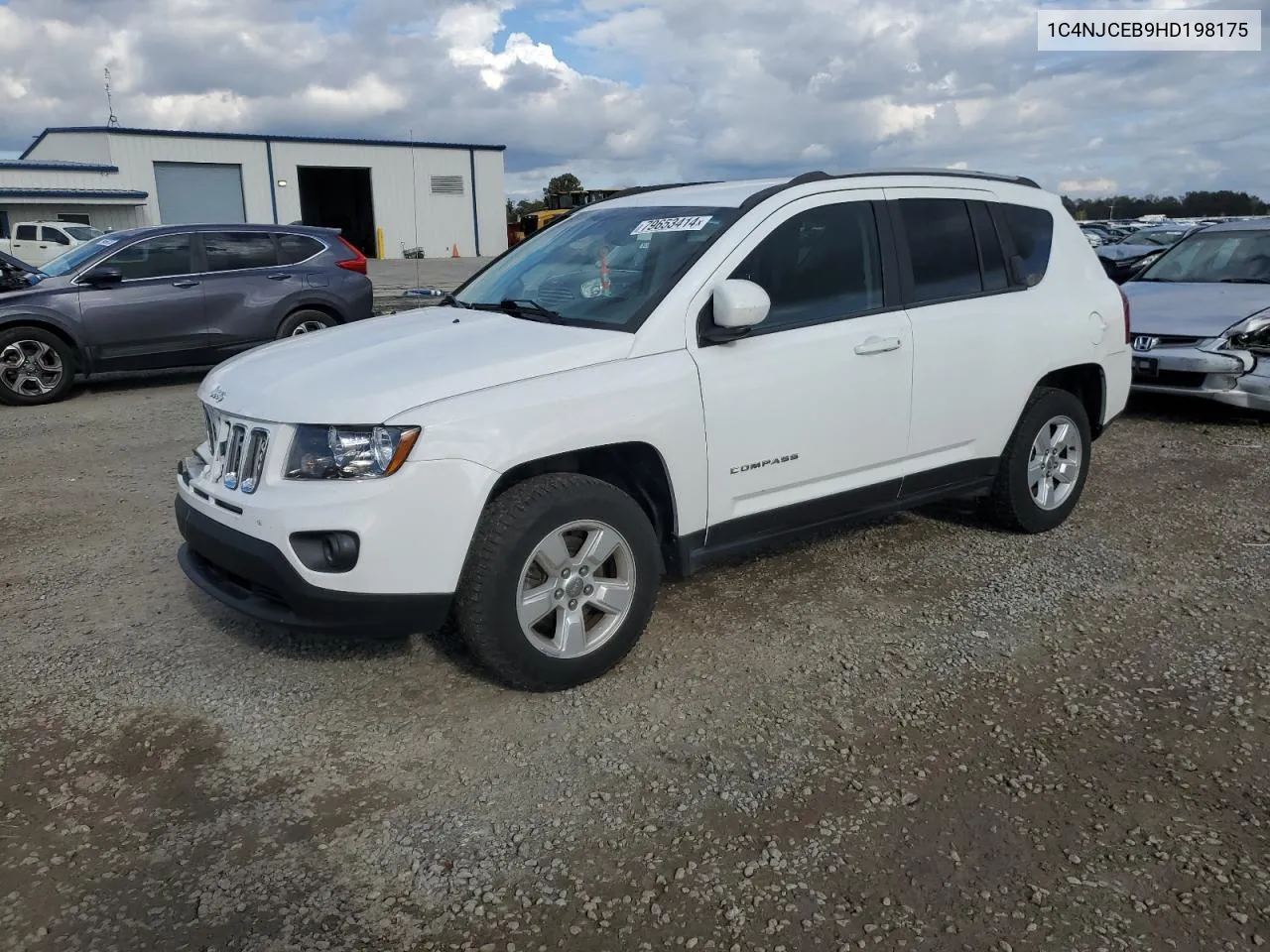 2017 Jeep Compass Latitude VIN: 1C4NJCEB9HD198175 Lot: 79653414