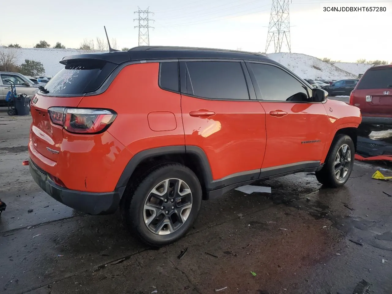 2017 Jeep Compass Trailhawk VIN: 3C4NJDDBXHT657280 Lot: 79718484