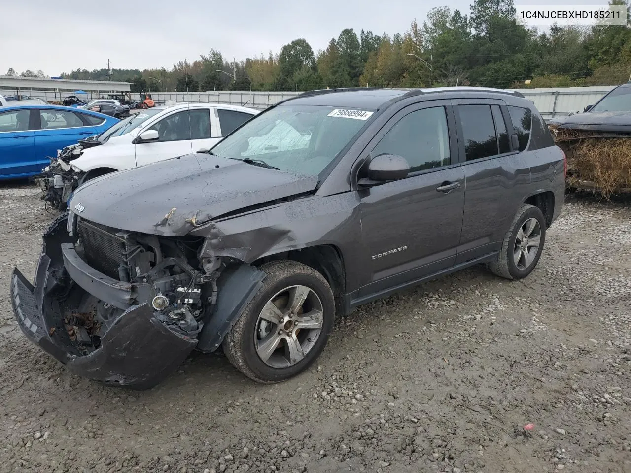 2017 Jeep Compass Latitude VIN: 1C4NJCEBXHD185211 Lot: 79888994