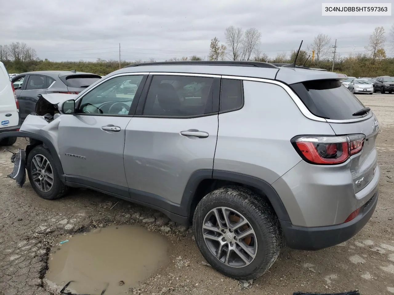 2017 Jeep Compass Latitude VIN: 3C4NJDBB5HT597363 Lot: 80414914