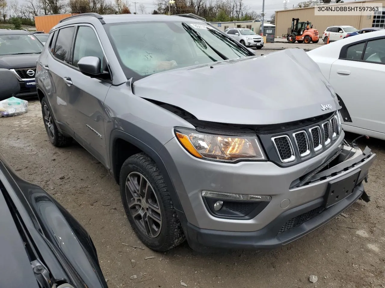 2017 Jeep Compass Latitude VIN: 3C4NJDBB5HT597363 Lot: 80414914