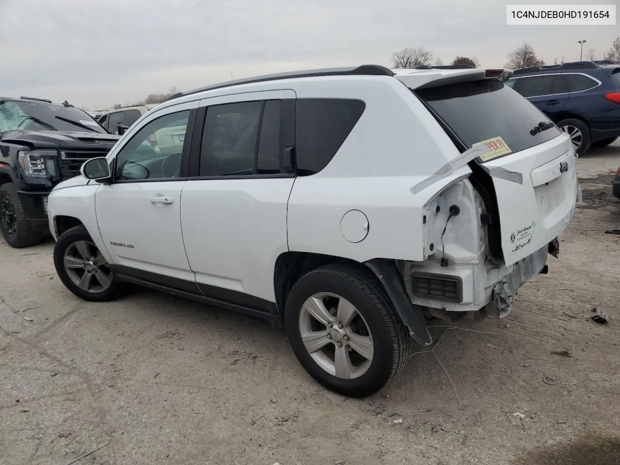 2017 Jeep Compass Latitude VIN: 1C4NJDEB0HD191654 Lot: 80437674