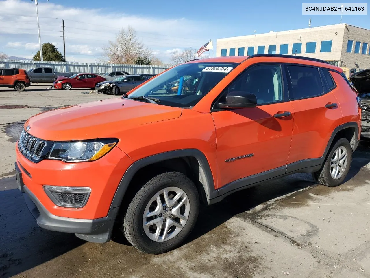 2017 Jeep Compass Sport VIN: 3C4NJDAB2HT642163 Lot: 81065384