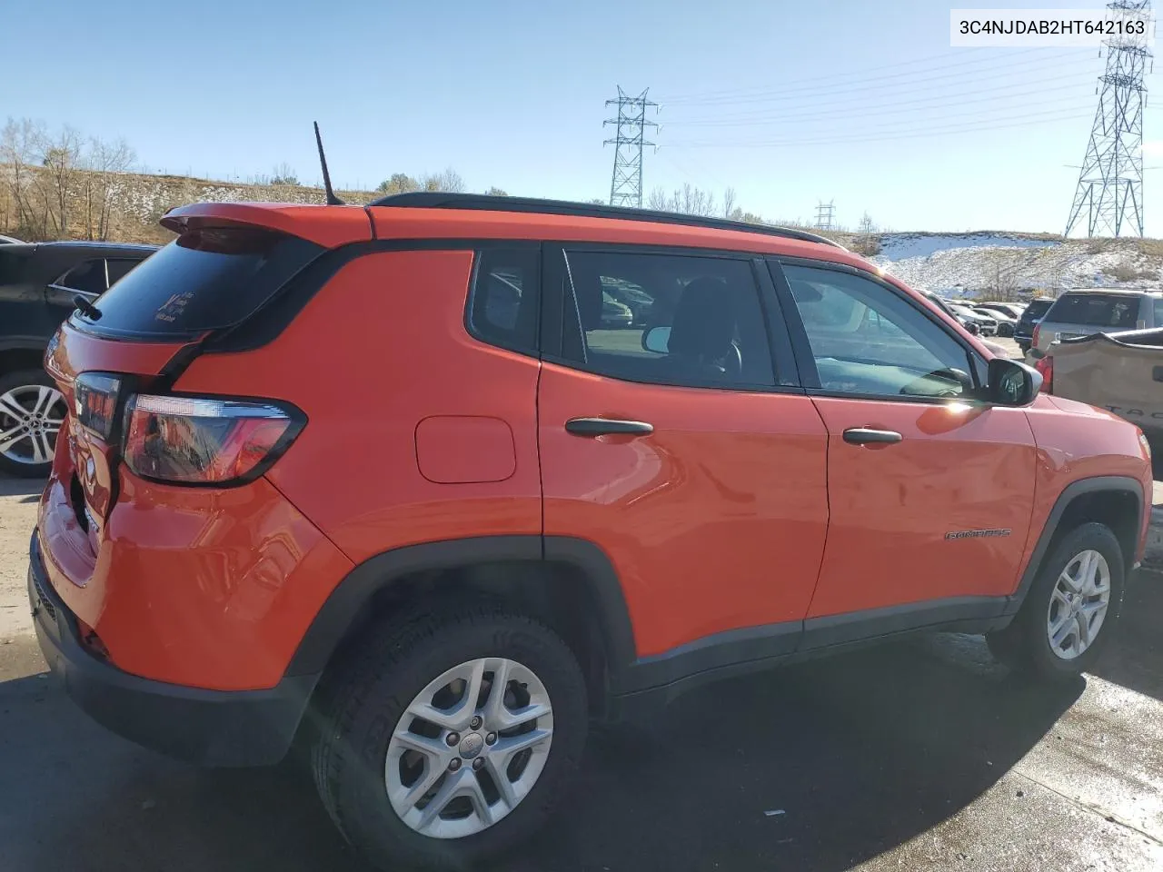 2017 Jeep Compass Sport VIN: 3C4NJDAB2HT642163 Lot: 81065384