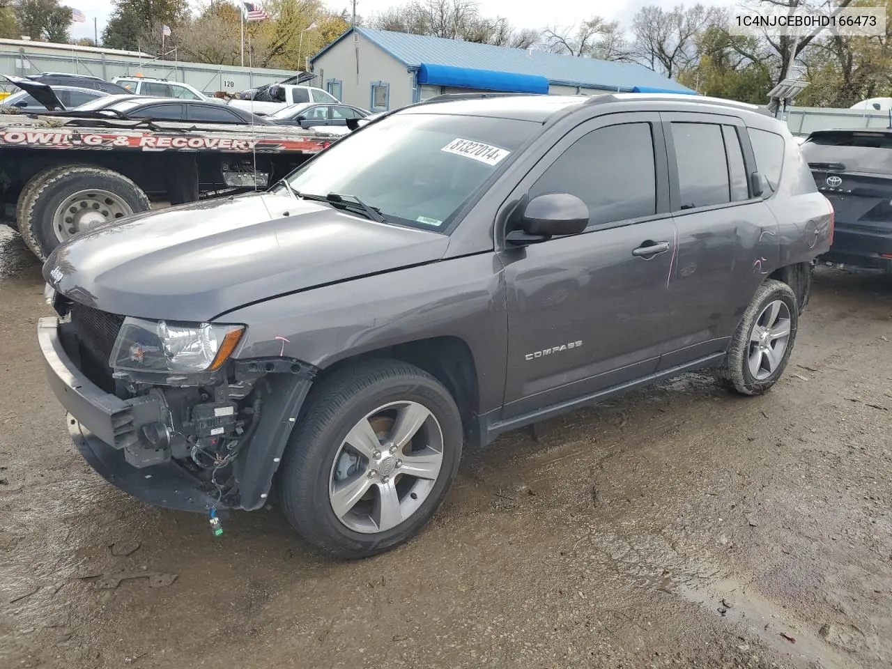 2017 Jeep Compass Latitude VIN: 1C4NJCEB0HD166473 Lot: 81327014