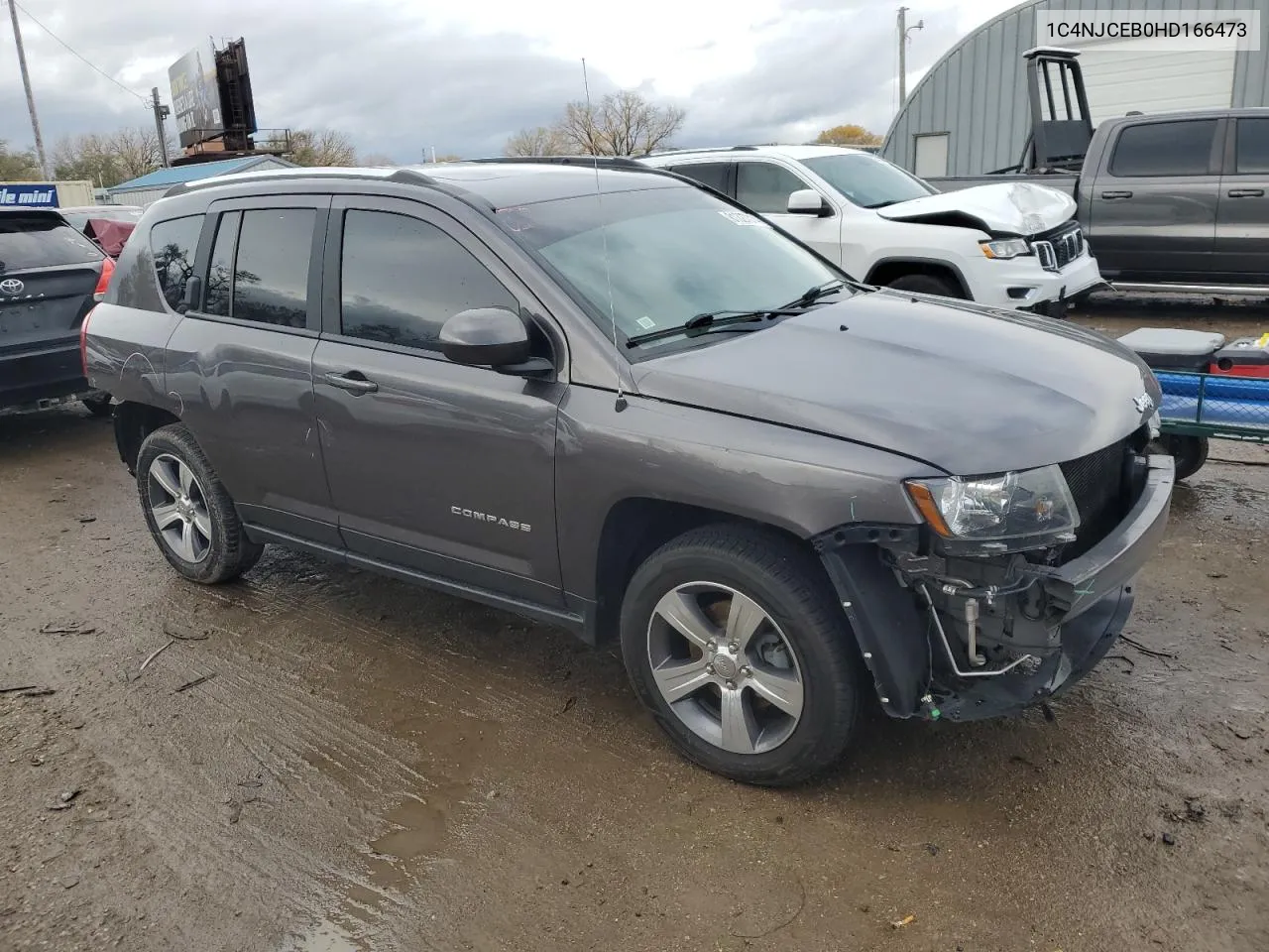 2017 Jeep Compass Latitude VIN: 1C4NJCEB0HD166473 Lot: 81327014