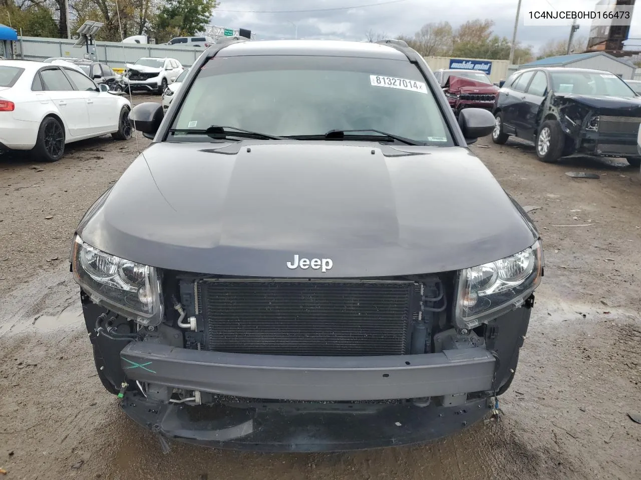 2017 Jeep Compass Latitude VIN: 1C4NJCEB0HD166473 Lot: 81327014