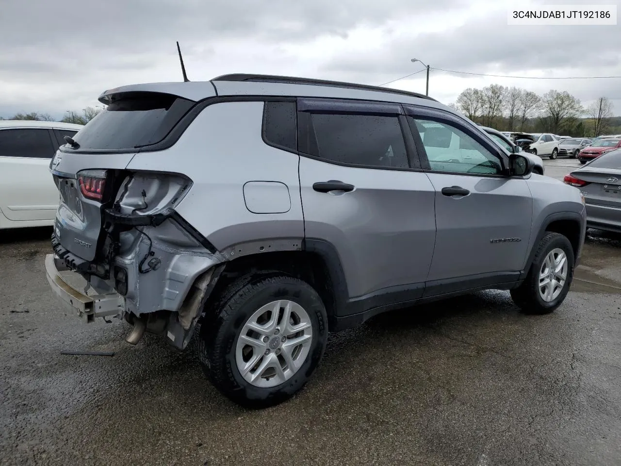 2018 Jeep Compass Sport VIN: 3C4NJDAB1JT192186 Lot: 49902564