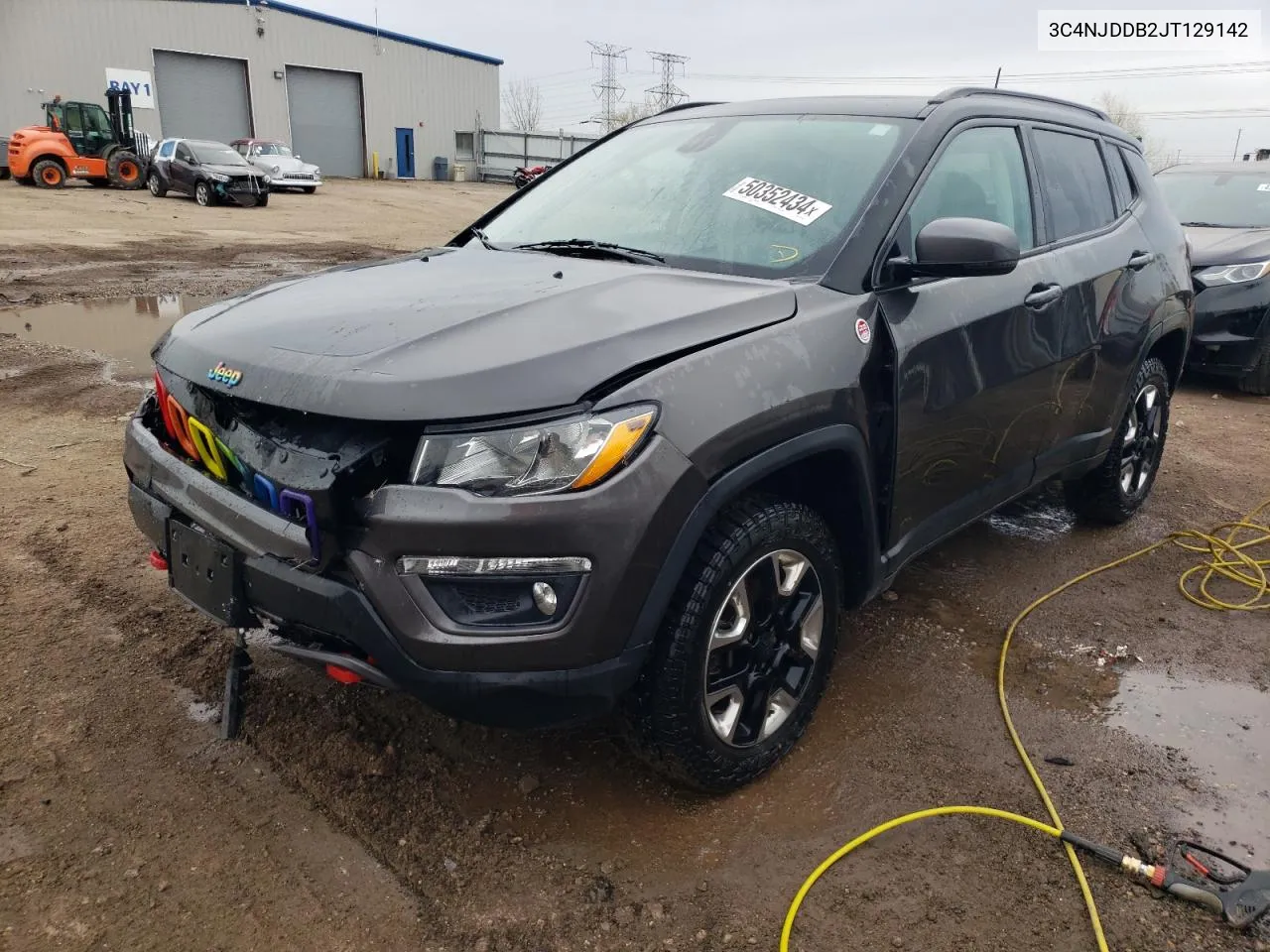 2018 Jeep Compass Trailhawk VIN: 3C4NJDDB2JT129142 Lot: 50352434