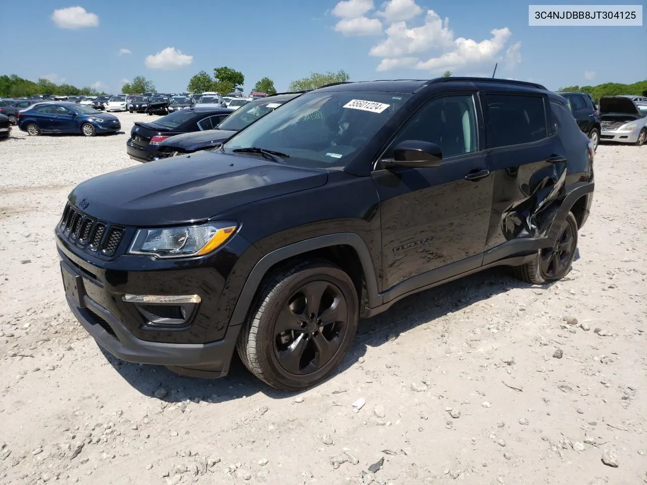 2018 Jeep Compass Latitude VIN: 3C4NJDBB8JT304125 Lot: 55601224