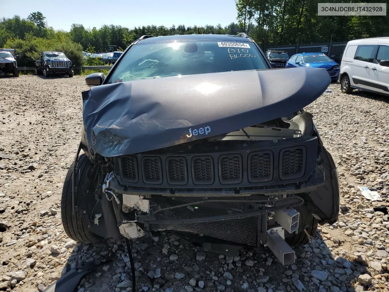 2018 Jeep Compass Limited VIN: 3C4NJDCB8JT432928 Lot: 60350654