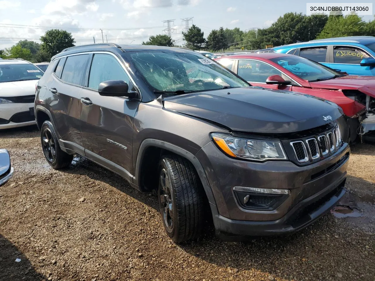 2018 Jeep Compass Latitude VIN: 3C4NJDBB0JT143060 Lot: 62830794