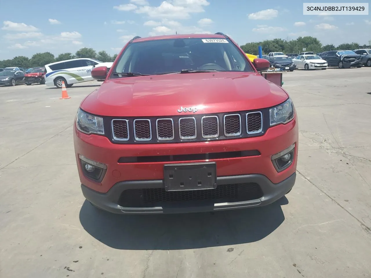 2018 Jeep Compass Latitude VIN: 3C4NJDBB2JT139429 Lot: 63073524