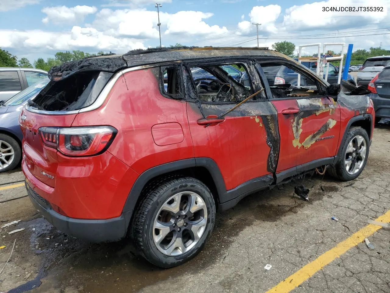 2018 Jeep Compass Limited VIN: 3C4NJDCB2JT355392 Lot: 63089264