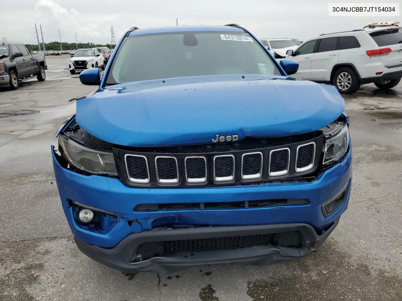 2018 Jeep Compass Latitude VIN: 3C4NJCBB7JT154034 Lot: 64313814