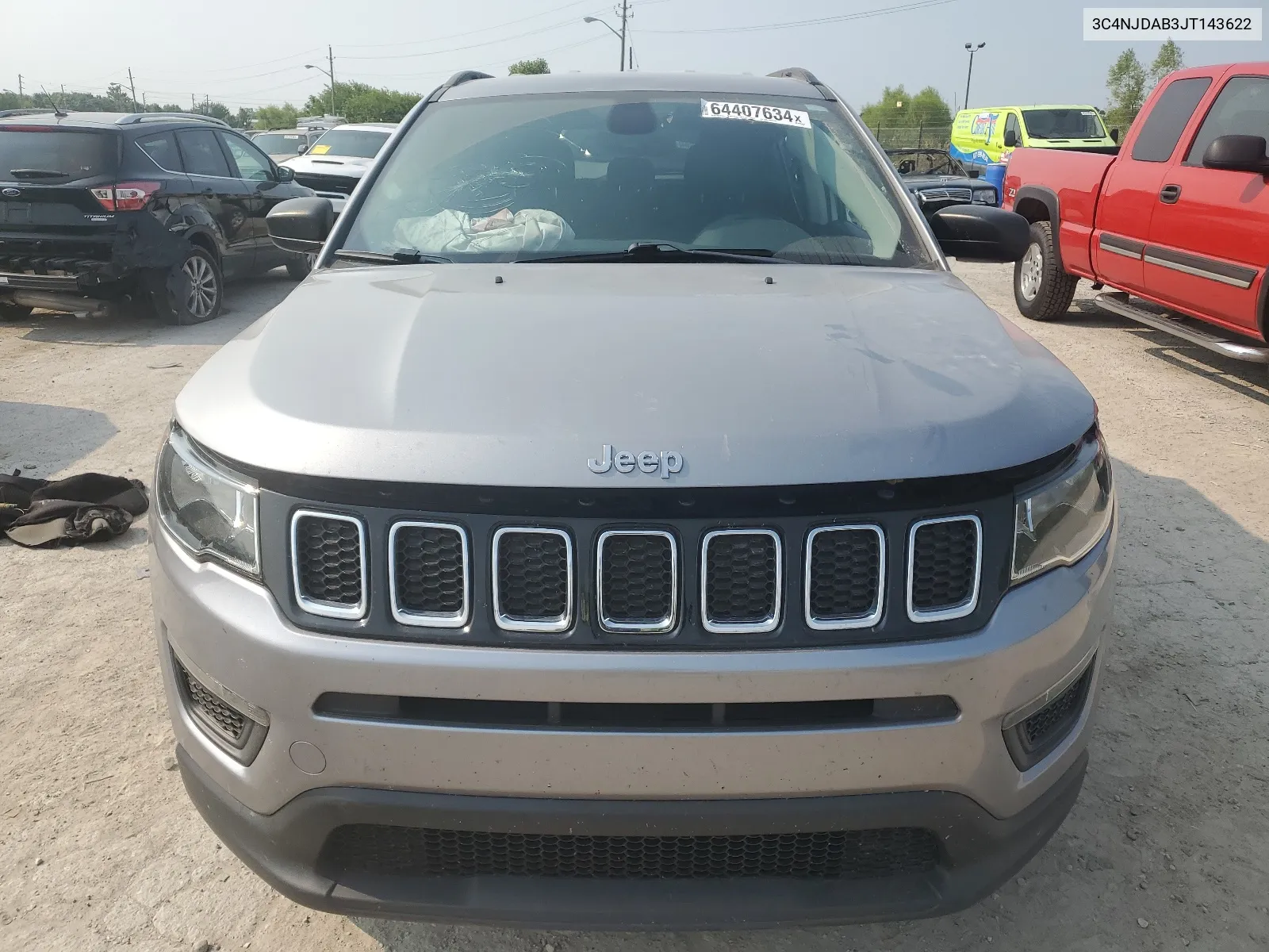 2018 Jeep Compass Sport VIN: 3C4NJDAB3JT143622 Lot: 64407634