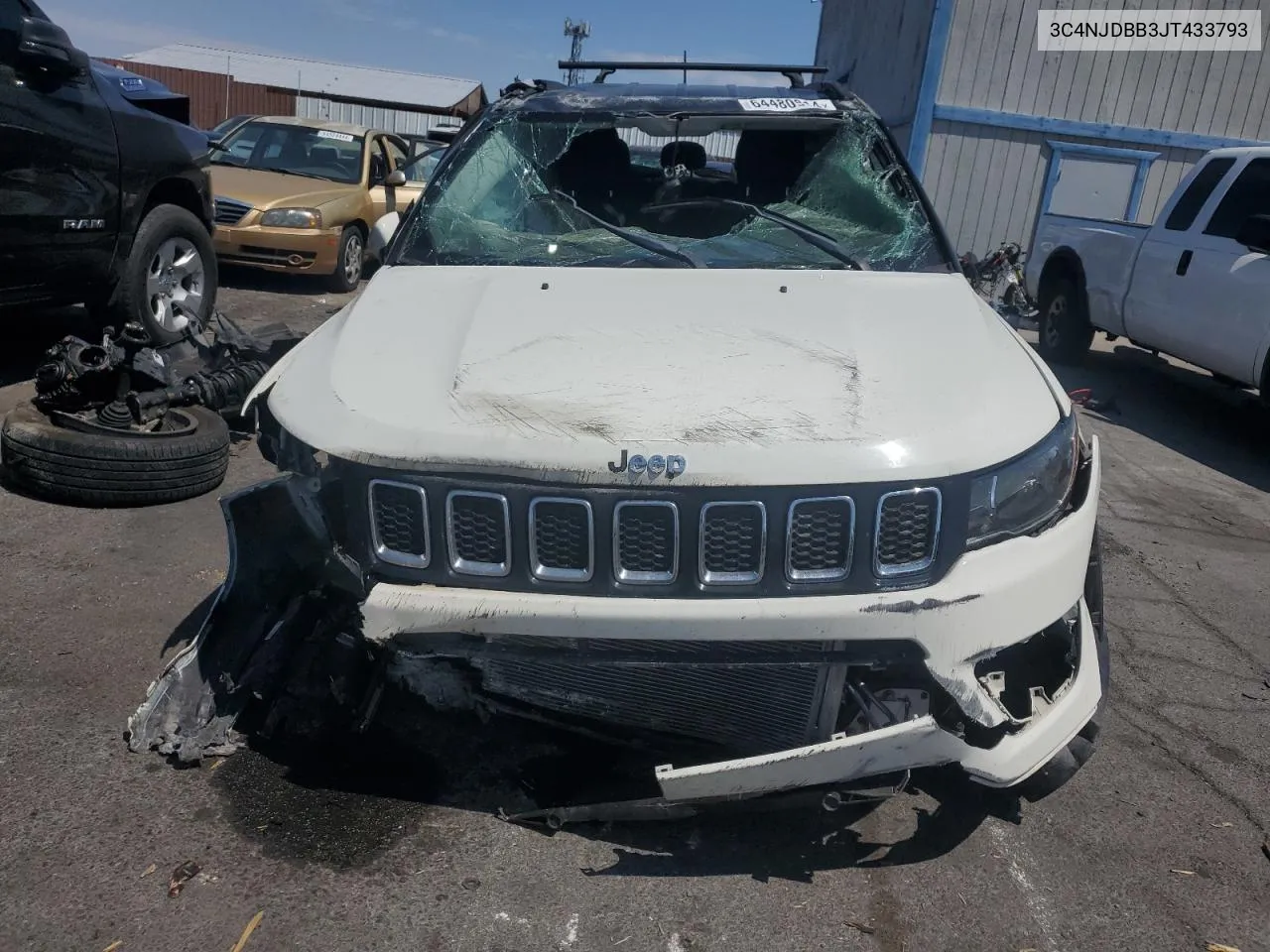 2018 Jeep Compass Latitude VIN: 3C4NJDBB3JT433793 Lot: 64480914