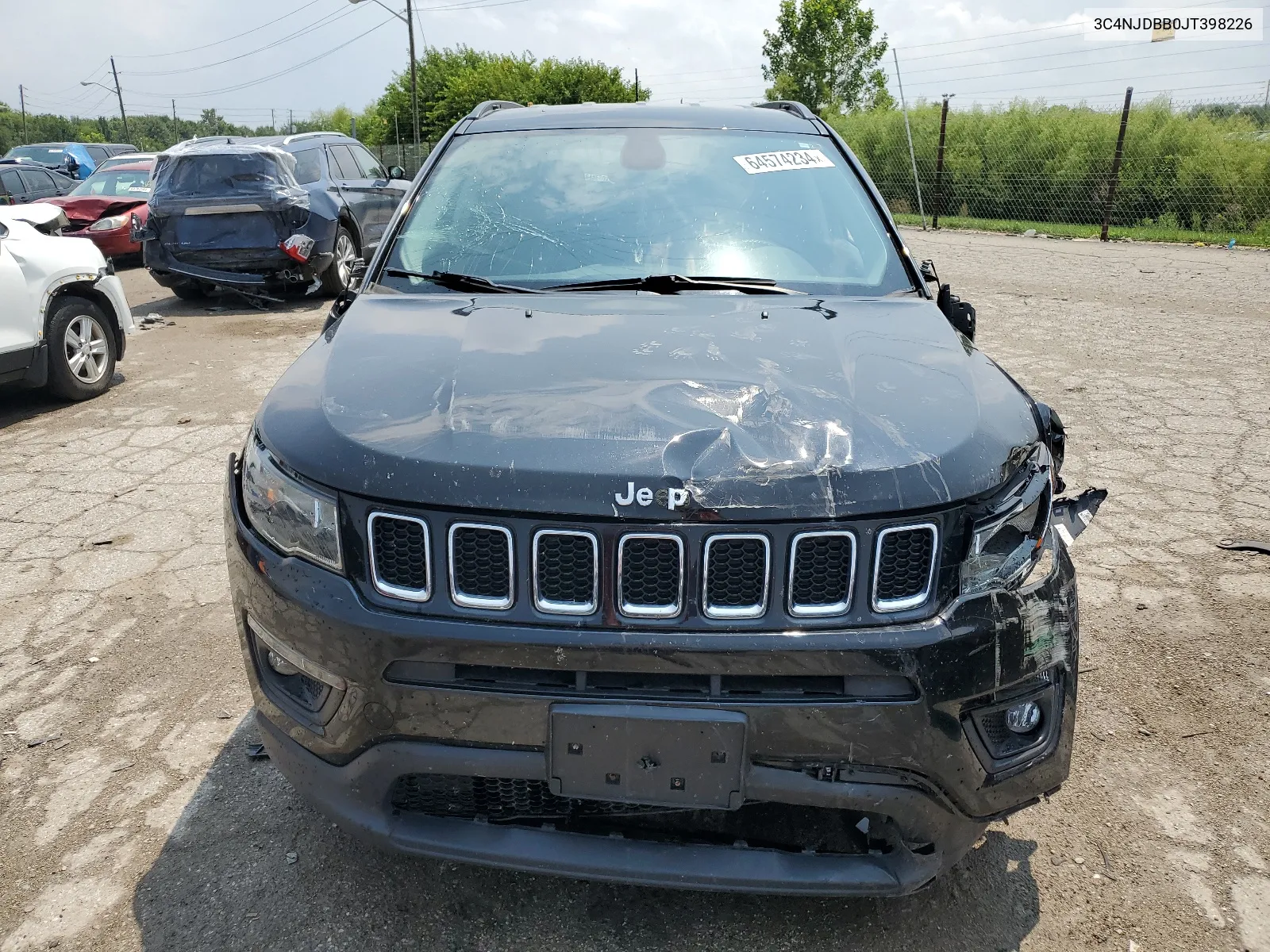 2018 Jeep Compass Latitude VIN: 3C4NJDBB0JT398226 Lot: 64574234