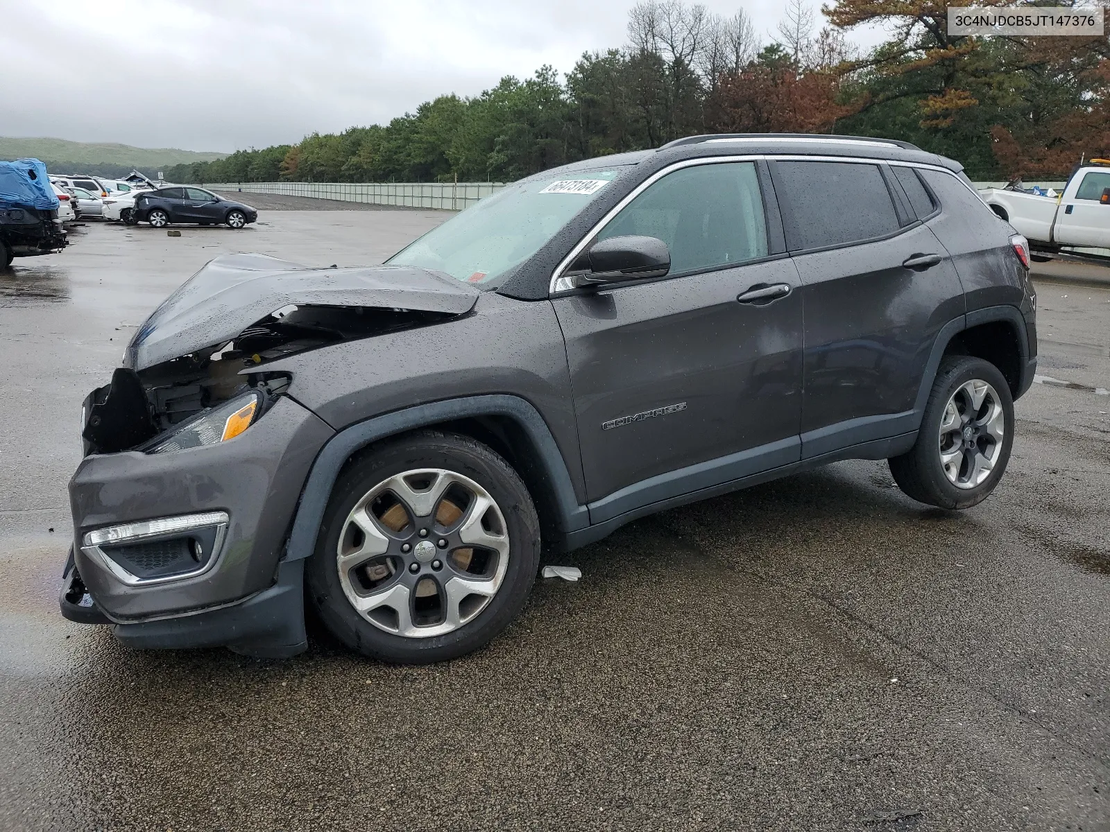 2018 Jeep Compass Limited VIN: 3C4NJDCB5JT147376 Lot: 66473184