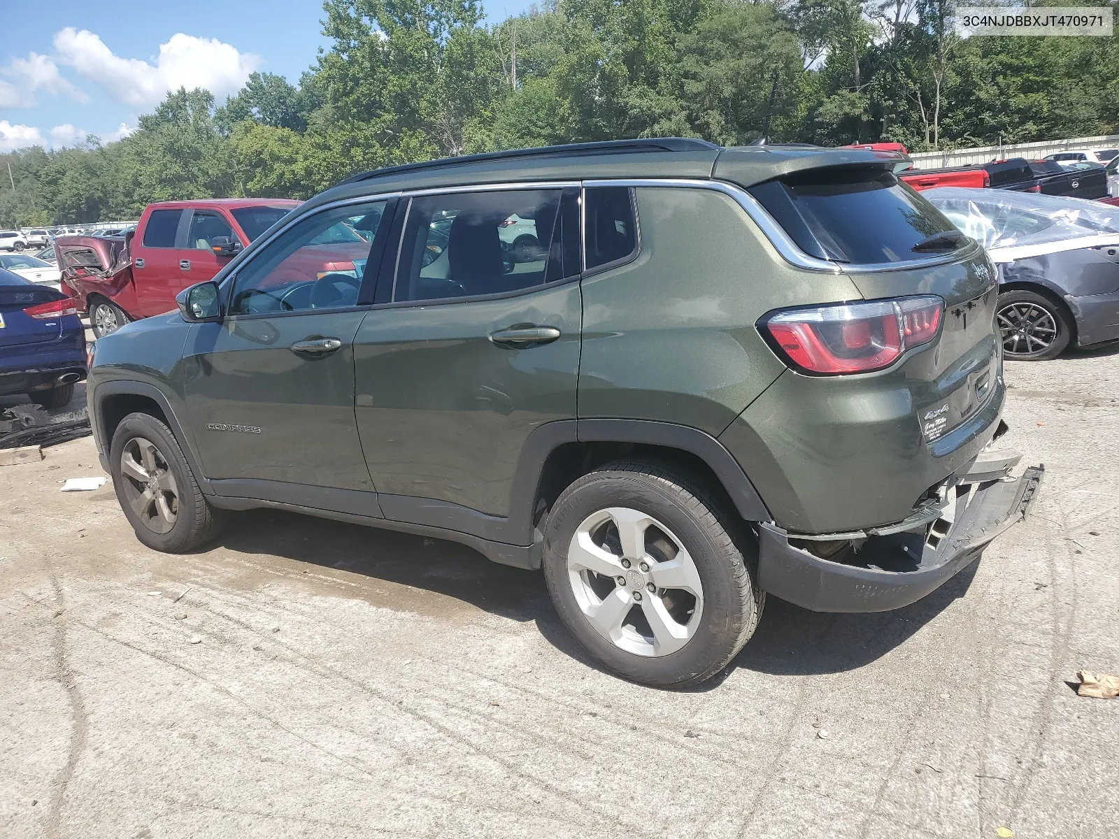 2018 Jeep Compass Latitude VIN: 3C4NJDBBXJT470971 Lot: 66892084