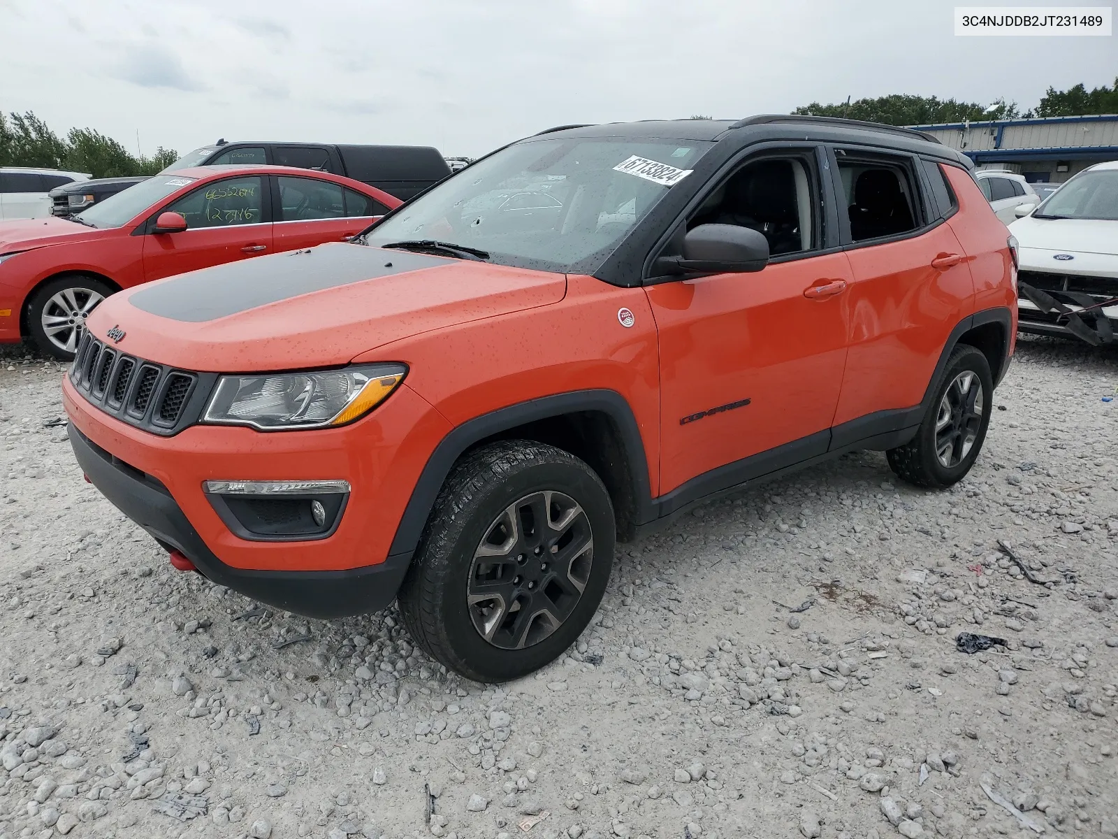 2018 Jeep Compass Trailhawk VIN: 3C4NJDDB2JT231489 Lot: 67133824