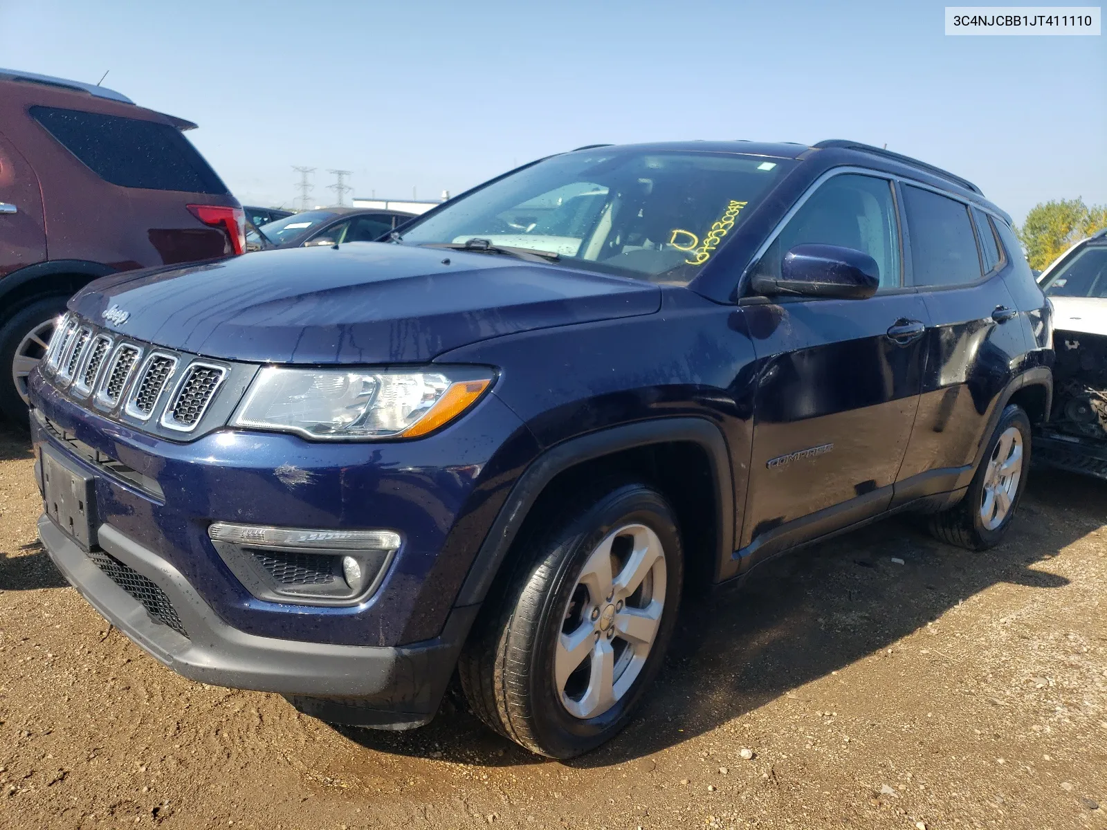 2018 Jeep Compass Latitude VIN: 3C4NJCBB1JT411110 Lot: 67553004