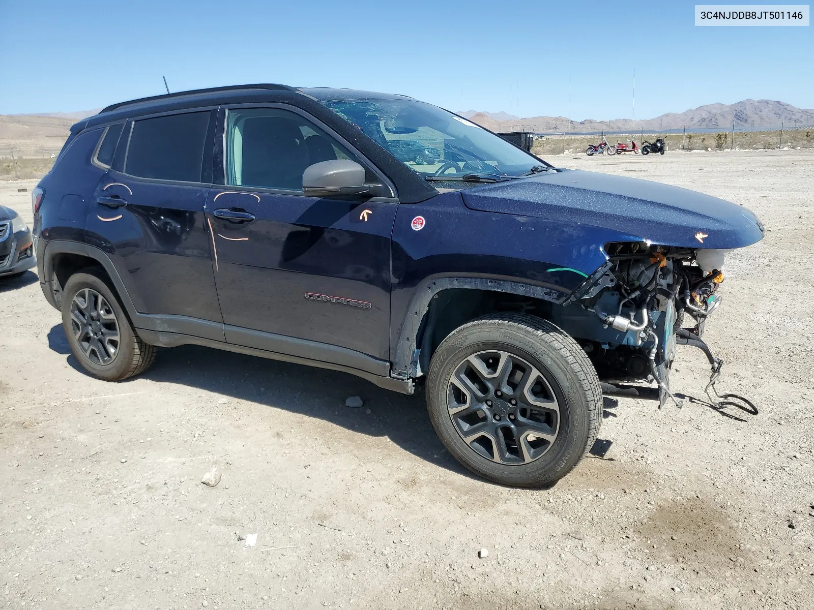 2018 Jeep Compass Trailhawk VIN: 3C4NJDDB8JT501146 Lot: 67911914