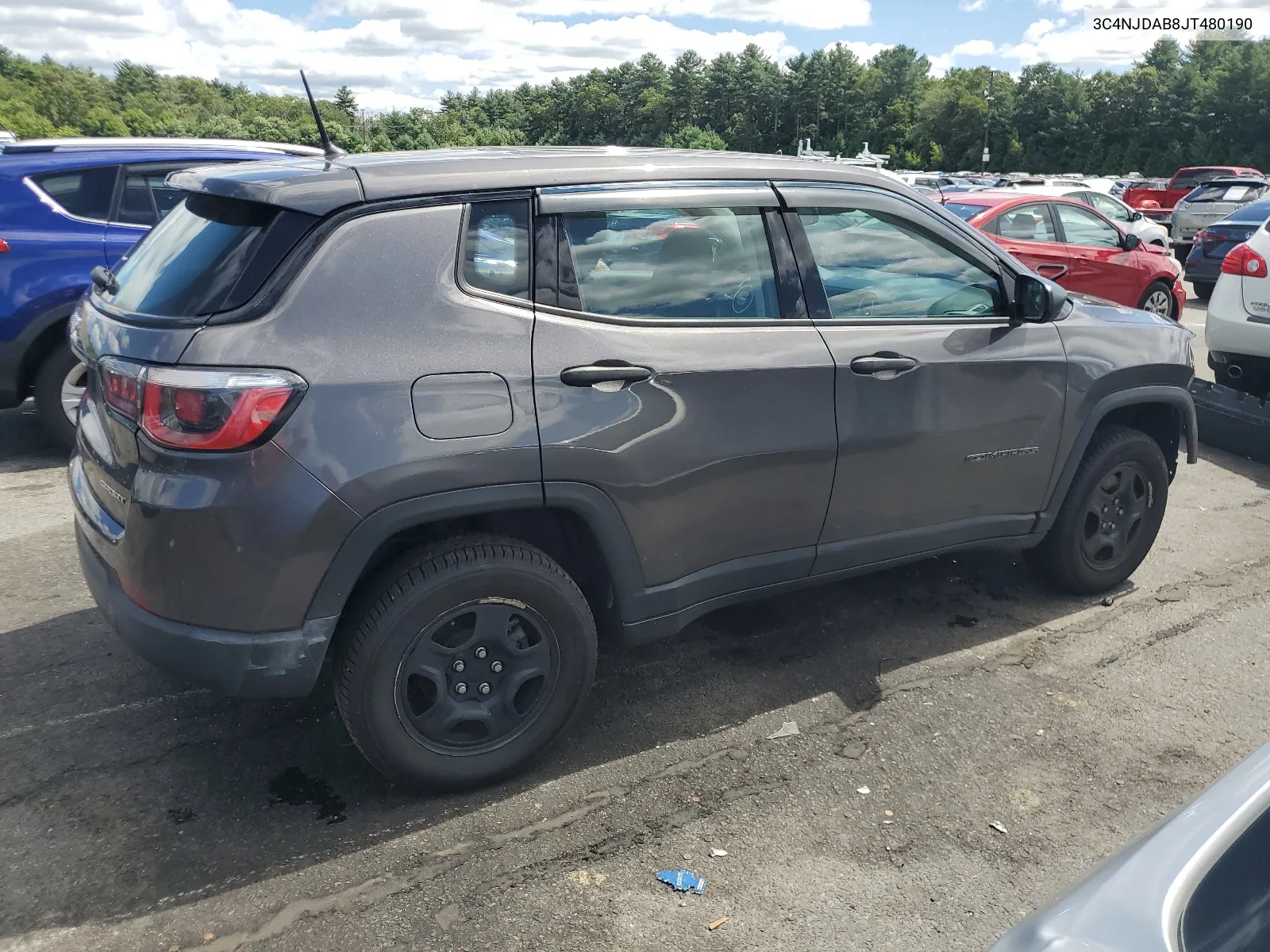 2018 Jeep Compass Sport VIN: 3C4NJDAB8JT480190 Lot: 68063244