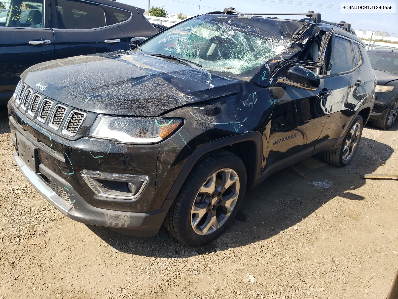 2018 Jeep Compass Limited VIN: 3C4NJDCB1JT340656 Lot: 68547594