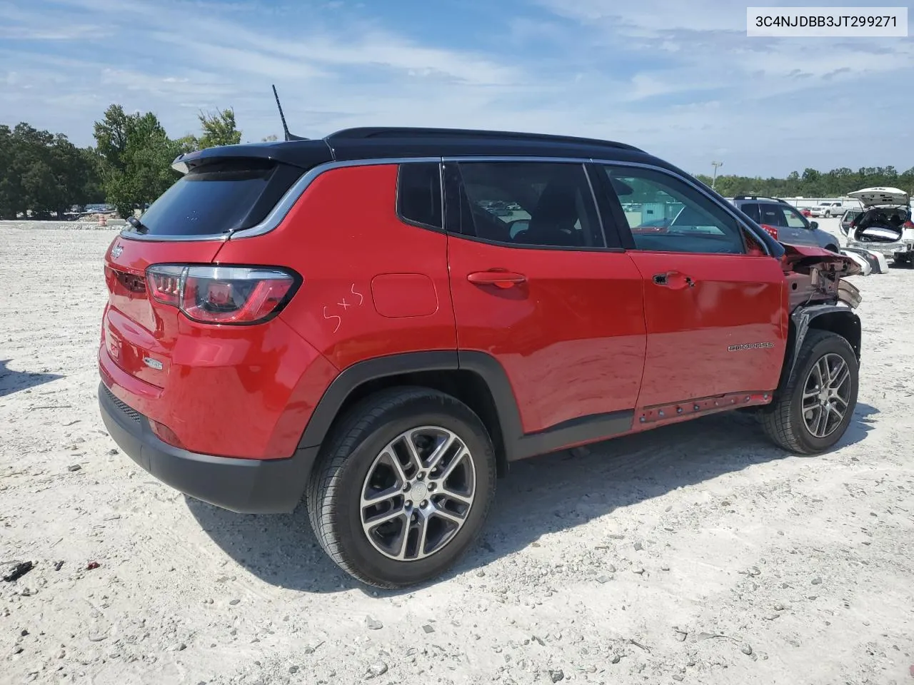 2018 Jeep Compass Latitude VIN: 3C4NJDBB3JT299271 Lot: 69786774