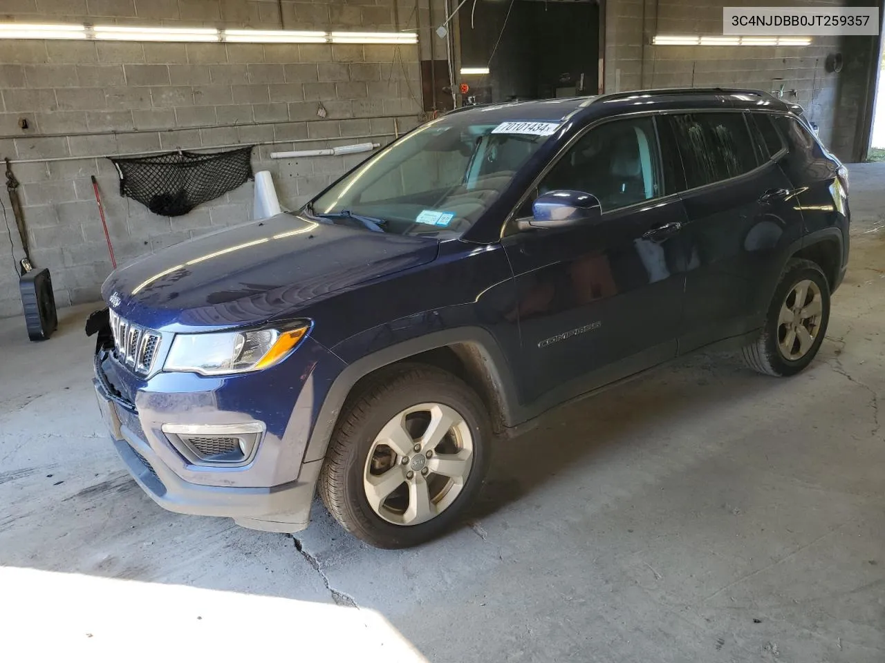 2018 Jeep Compass Latitude VIN: 3C4NJDBB0JT259357 Lot: 70101434