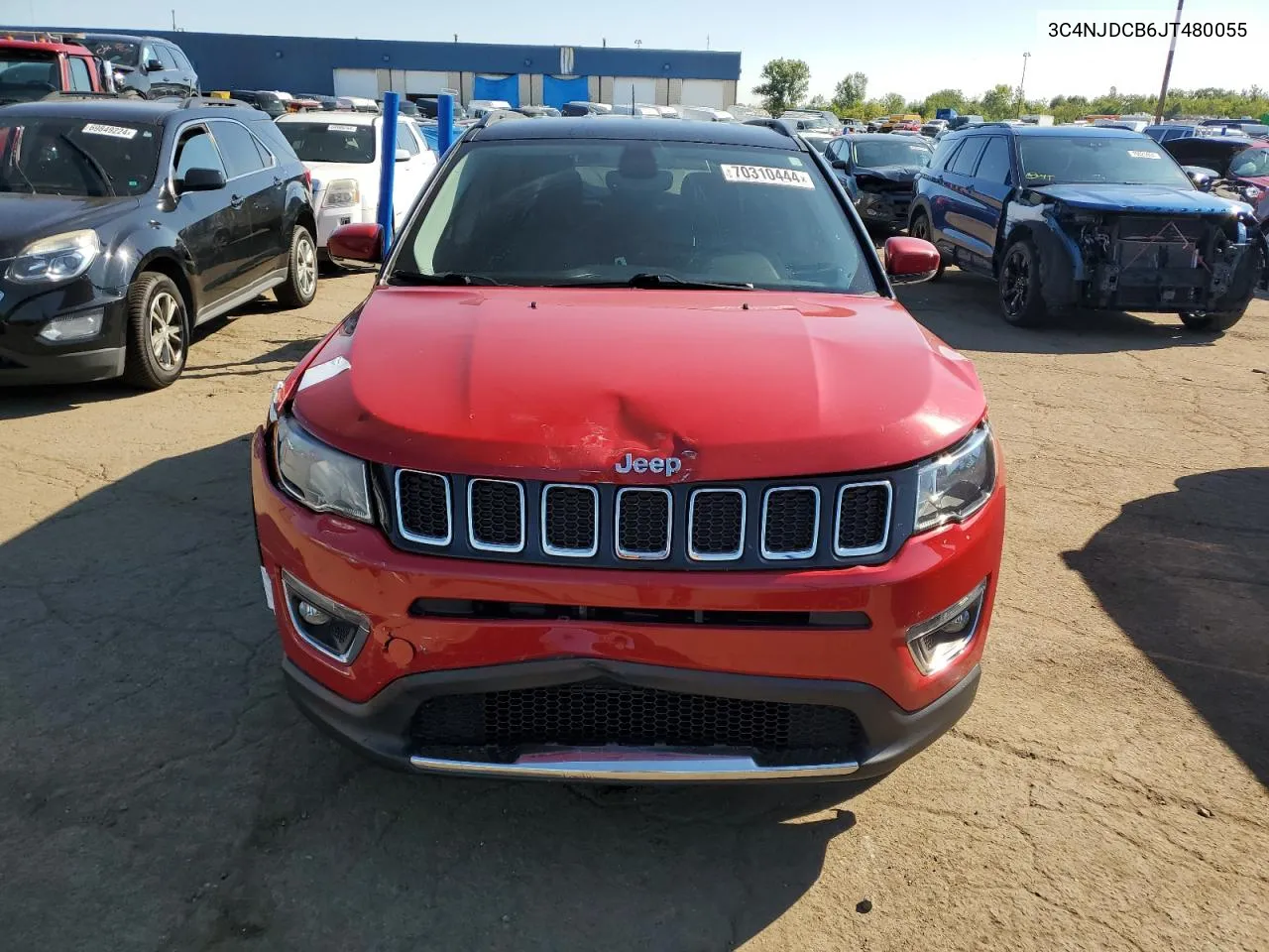 2018 Jeep Compass Limited VIN: 3C4NJDCB6JT480055 Lot: 70310444