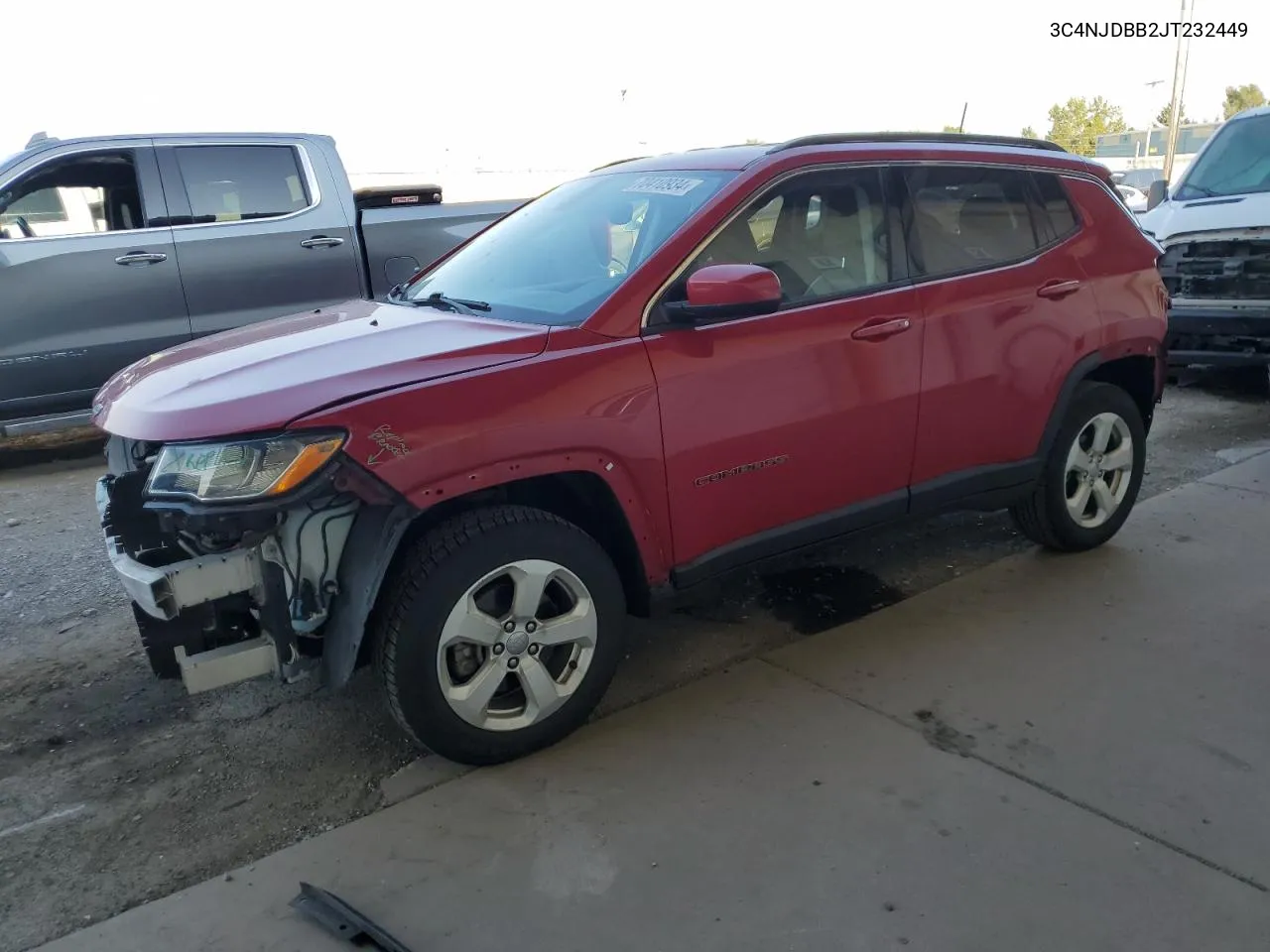 2018 Jeep Compass Latitude VIN: 3C4NJDBB2JT232449 Lot: 70410934