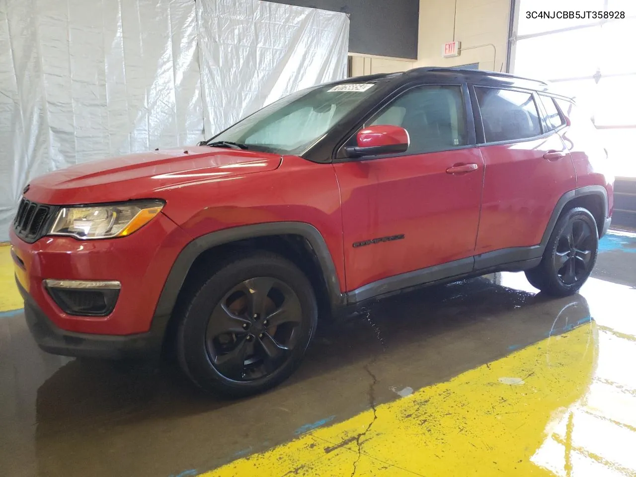 2018 Jeep Compass Latitude VIN: 3C4NJCBB5JT358928 Lot: 70756854