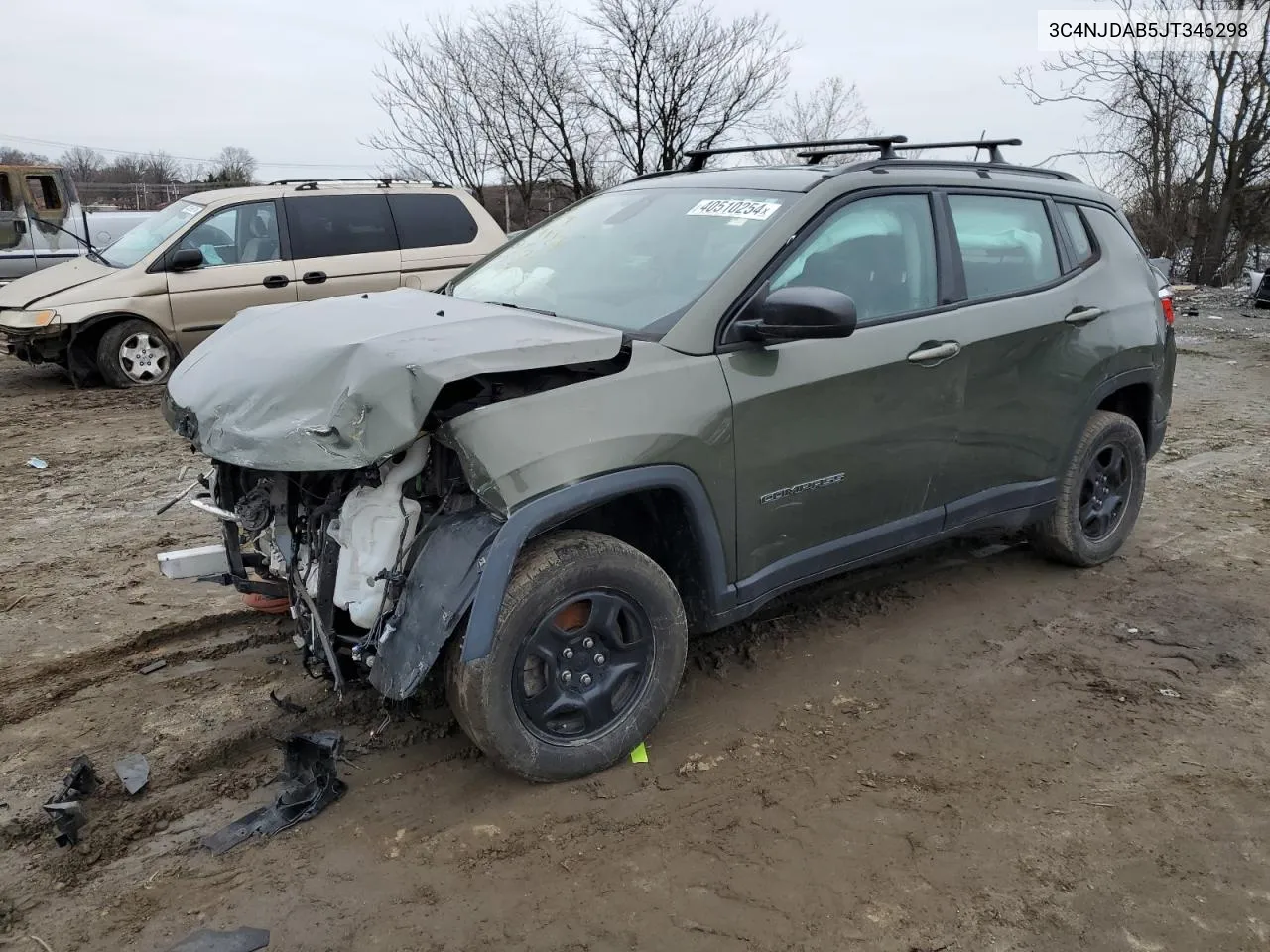 2018 Jeep Compass Sport VIN: 3C4NJDAB5JT346298 Lot: 70777754