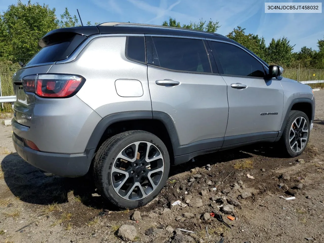 2018 Jeep Compass Limited VIN: 3C4NJDCB5JT458032 Lot: 70842204