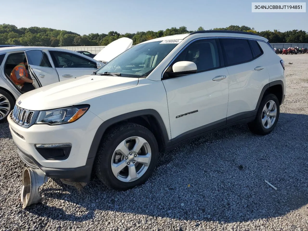 2018 Jeep Compass Latitude VIN: 3C4NJCBB8JT194851 Lot: 71090064