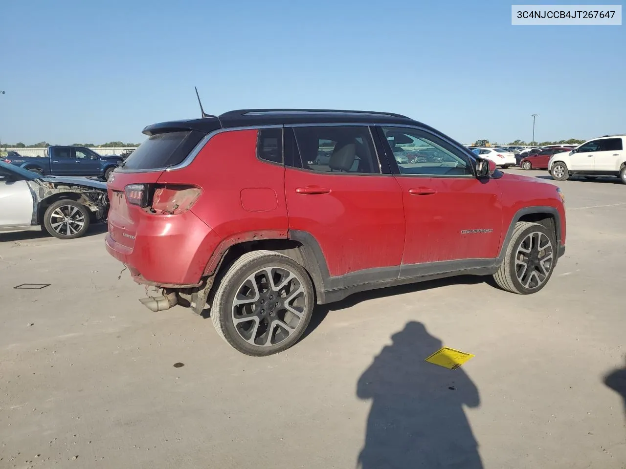 2018 Jeep Compass Limited VIN: 3C4NJCCB4JT267647 Lot: 71275854