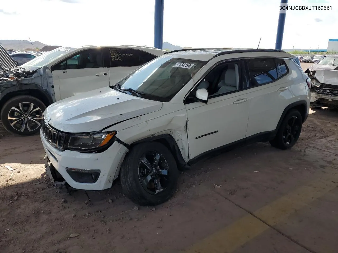 2018 Jeep Compass Latitude VIN: 3C4NJCBBXJT169661 Lot: 71483754