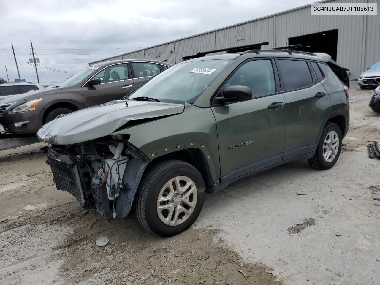 2018 Jeep Compass Sport VIN: 3C4NJCAB7JT105613 Lot: 71568674