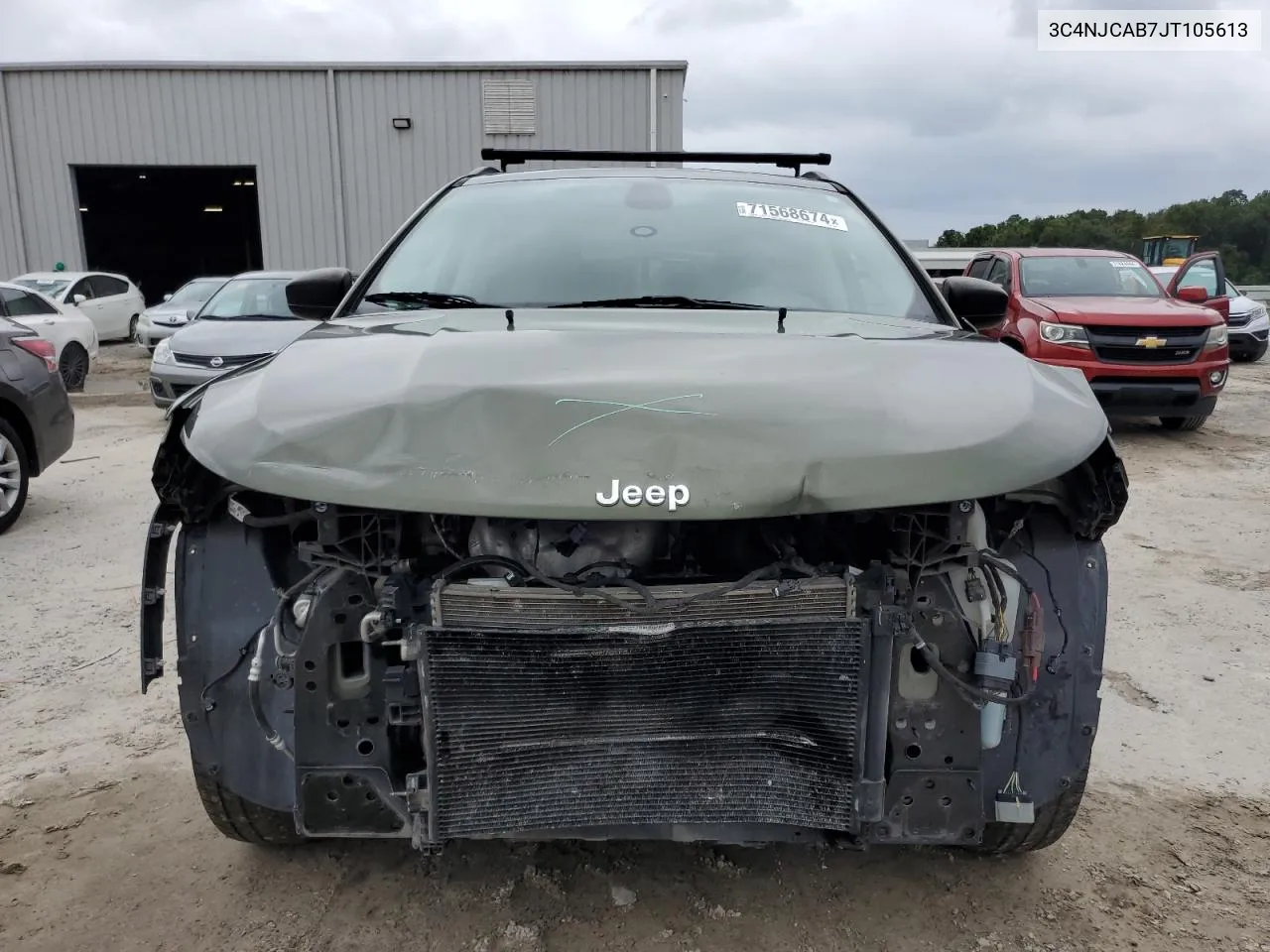 2018 Jeep Compass Sport VIN: 3C4NJCAB7JT105613 Lot: 71568674