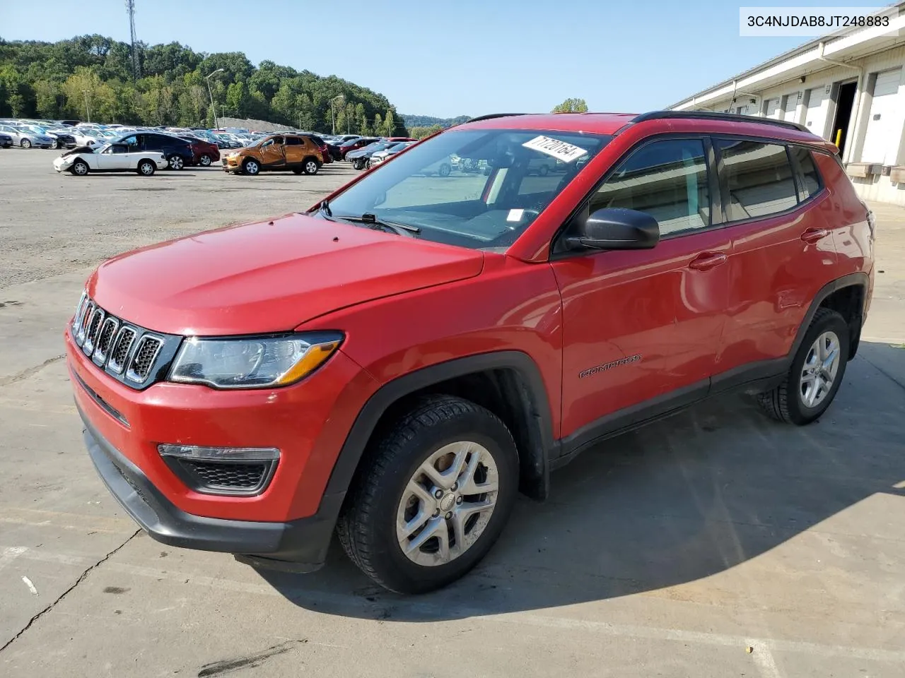 2018 Jeep Compass Sport VIN: 3C4NJDAB8JT248883 Lot: 71720164