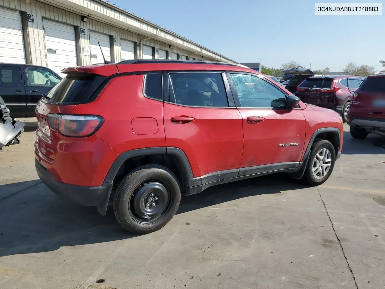 2018 Jeep Compass Sport VIN: 3C4NJDAB8JT248883 Lot: 71720164