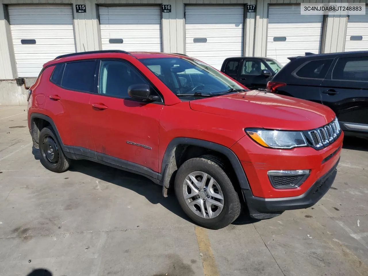 2018 Jeep Compass Sport VIN: 3C4NJDAB8JT248883 Lot: 71720164