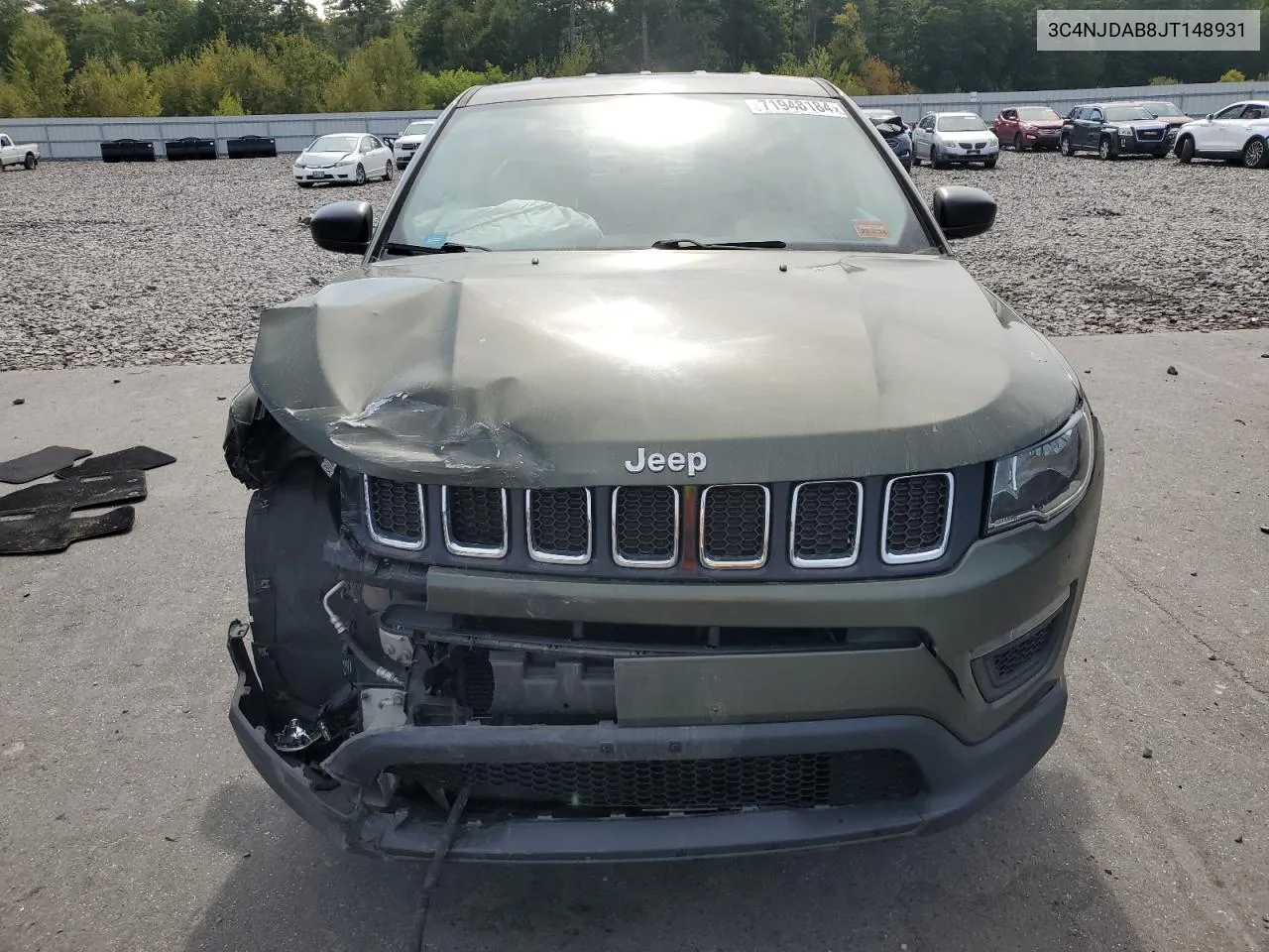 2018 Jeep Compass Sport VIN: 3C4NJDAB8JT148931 Lot: 71948184